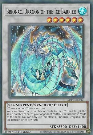 Brionac, Dragon of the Ice Barrier (SDFC-EN043) - Structure Deck: Freezing Chains 1st Edition - Premium Yugioh Single from Konami - Just $0.38! Shop now at Game Crave Tournament Store