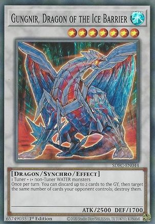 Gungnir, Dragon of the Ice Barrier (SDFC-EN044) - Structure Deck: Freezing Chains 1st Edition - Premium Yugioh Single from Konami - Just $0.25! Shop now at Game Crave Tournament Store