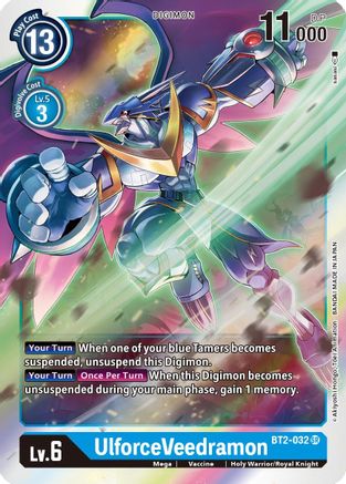 UlforceVeedramon (BT2-032) - Release Special Booster Foil - Premium Digimon Single from Bandai - Just $0.25! Shop now at Game Crave Tournament Store