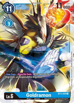 Goldramon (BT3-029) - Release Special Booster - Premium Digimon Single from Bandai - Just $0.08! Shop now at Game Crave Tournament Store