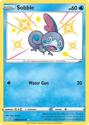 Sobble SV025/122 - Shiny Vault Holofoil - Premium Pokemon Single from Nintendo - Just $0.61! Shop now at Game Crave Tournament Store