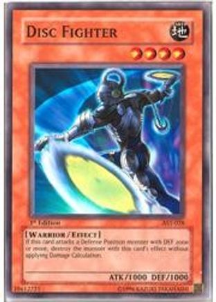 Disc Fighter (AST-028) - Ancient Sanctuary Unlimited - Premium Yugioh Single from Konami - Just $0.08! Shop now at Game Crave Tournament Store