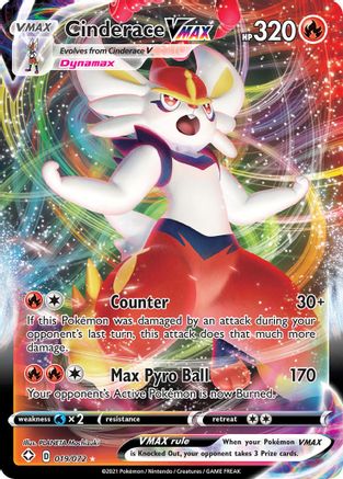 Cinderace VMAX 19/72 - Shining Fates Holofoil - Premium Pokemon Single from Nintendo - Just $1.07! Shop now at Game Crave Tournament Store