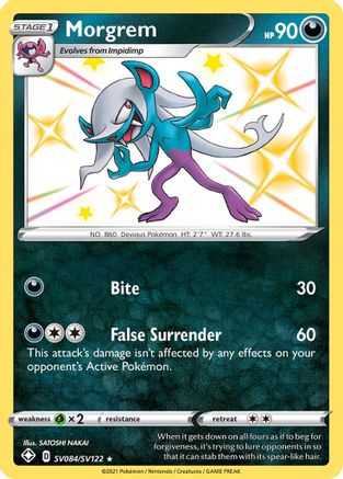 Morgrem SV084/122 - Shiny Vault Holofoil - Premium Pokemon Single from Nintendo - Just $0.93! Shop now at Game Crave Tournament Store