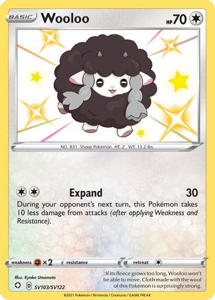 Wooloo SV103/122 - Shiny Vault Holofoil - Premium Pokemon Single from Nintendo - Just $0.72! Shop now at Game Crave Tournament Store