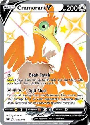 Cramorant V SWSH086/307 - SWSH Black Star Promos Holofoil - Premium Pokemon Single from Nintendo - Just $0.50! Shop now at Game Crave Tournament Store