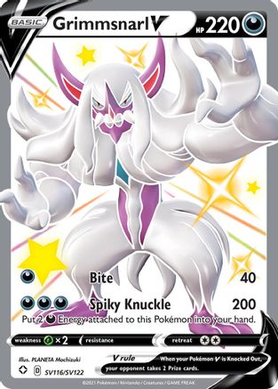 Grimmsnarl V SV116/122 - Shiny Vault Holofoil - Premium Pokemon Single from Nintendo - Just $0.77! Shop now at Game Crave Tournament Store