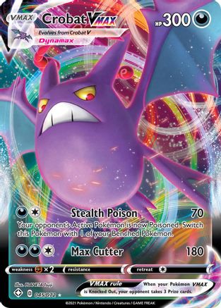 Crobat VMAX 45/72 - Shining Fates Holofoil - Premium Pokemon Single from Nintendo - Just $0.73! Shop now at Game Crave Tournament Store