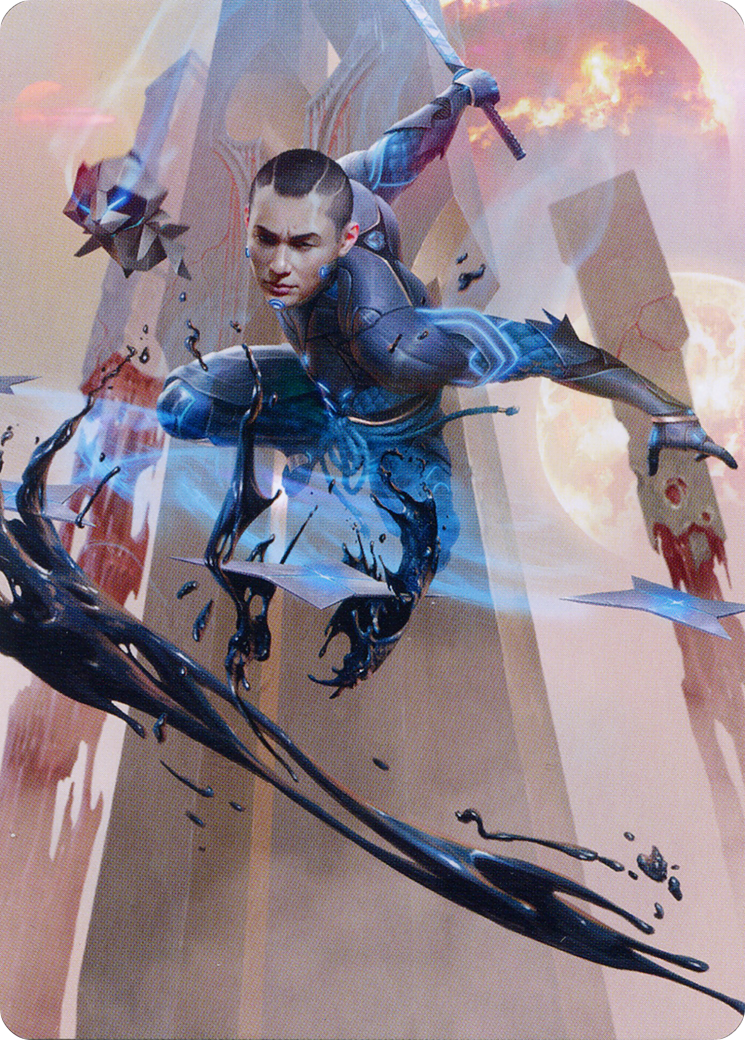 Kaito, Dancing Shadow // Kaito, Dancing Shadow (AONE-048) - Phyrexia: All Will Be One Art Series (Borderless) - Premium MTG Single from Wizards of the Coast - Just $0! Shop now at Game Crave Tournament Store