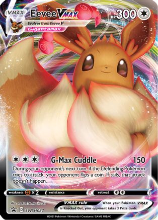 Eevee VMAX SWSH087/307 - SWSH Black Star Promos Holofoil - Premium Pokemon Single from Nintendo - Just $1.27! Shop now at Game Crave Tournament Store