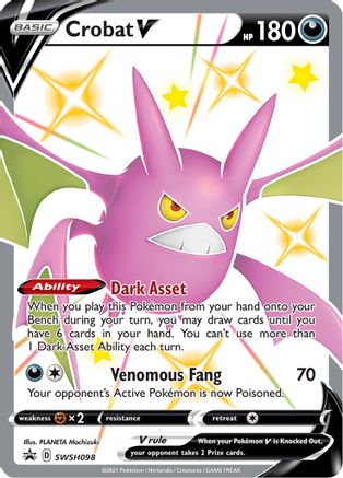 Crobat V SWSH098/307 - SWSH Black Star Promos Holofoil - Premium Pokemon Single from Nintendo - Just $0.68! Shop now at Game Crave Tournament Store