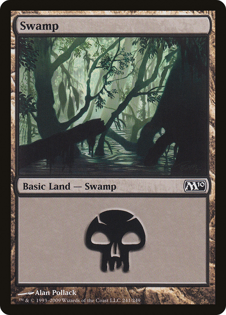 Swamp (M10-241) - Magic 2010 - Premium MTG Single from Wizards of the Coast - Just $0.25! Shop now at Game Crave Tournament Store