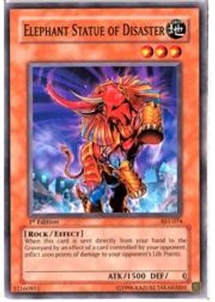 Elephant Statue of Disaster (AST-074) - Ancient Sanctuary 1st Edition - Premium Yugioh Single from Konami - Just $0.64! Shop now at Game Crave Tournament Store