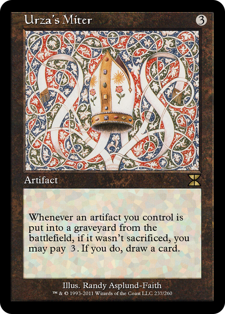 Urza's Miter (ME4-237) - Masters Edition IV Foil - Premium MTG Single from Wizards of the Coast - Just $0! Shop now at Game Crave Tournament Store