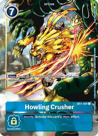 Howling Crusher - BT1-101 (Dash Pack Ver. 1.5) (BT1-101) - Release Special Booster Foil - Premium Digimon Single from Bandai - Just $0.25! Shop now at Game Crave Tournament Store