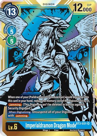 Imperialdramon Dragon Mode (Alternate Art) (BT3-031) - Release Special Booster Foil - Premium Digimon Single from Bandai - Just $0.28! Shop now at Game Crave Tournament Store