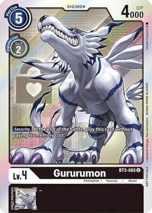 Gururumon (Box Topper) (BT3-065) - Release Special Booster Foil - Premium Digimon Single from Bandai - Just $0.14! Shop now at Game Crave Tournament Store