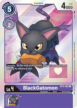 BlackGatomon (Box Topper) (BT3-082) - Release Special Booster Foil - Premium Digimon Single from Bandai - Just $0.12! Shop now at Game Crave Tournament Store