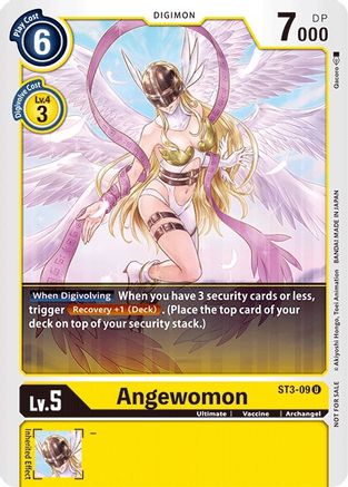 Angewomon - ST3-09 (Tamer Battle Pack 1) (ST3-09) - Starter Deck 03: Heaven's Yellow - Premium Digimon Single from Bandai - Just $0.88! Shop now at Game Crave Tournament Store