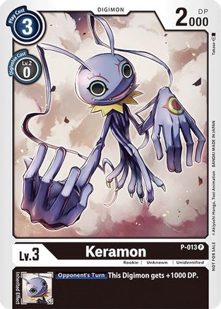 Keramon - P-013 (P-013) - Digimon Promotion Cards - Premium Digimon Single from Bandai - Just $0.74! Shop now at Game Crave Tournament Store