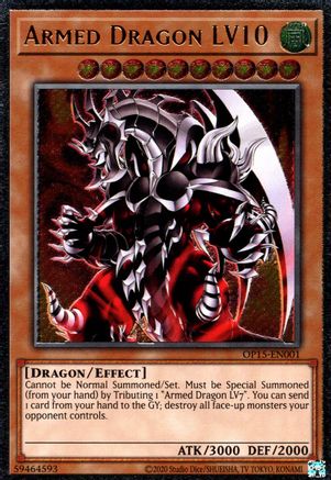 Armed Dragon LV10 (OP15-EN001) - OTS Tournament Pack 15 Unlimited - Premium Yugioh Single from Konami - Just $5.62! Shop now at Game Crave Tournament Store
