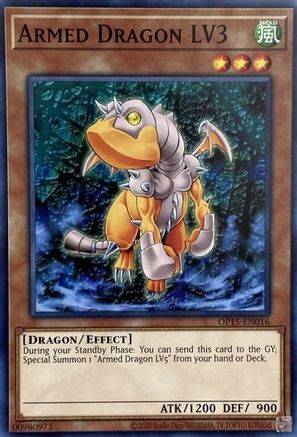 Armed Dragon LV3 (OP15-EN016) - OTS Tournament Pack 15 Unlimited - Premium Yugioh Single from Konami - Just $0.25! Shop now at Game Crave Tournament Store
