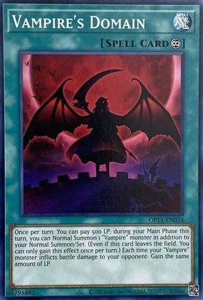 Vampire's Domain (OP15-EN024) - OTS Tournament Pack 15 Unlimited - Premium Yugioh Single from Konami - Just $0.66! Shop now at Game Crave Tournament Store