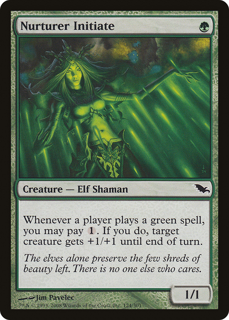 Nurturer Initiate (SHM-124) - Shadowmoor Foil - Premium MTG Single from Wizards of the Coast - Just $0.13! Shop now at Game Crave Tournament Store