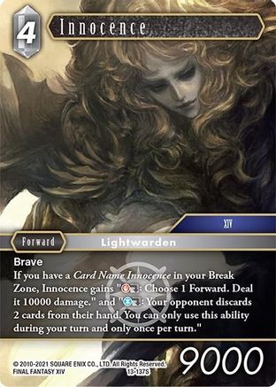 Innocence (OPUS XIII: CRYSTAL RADIANCE) Foil - Premium Final Fantasy Single from Opus XIII: Crystal Radiance - Just $4.61! Shop now at Game Crave Tournament Store