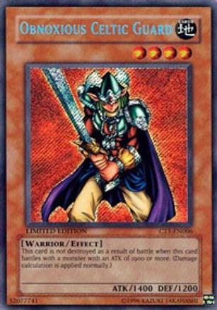 Obnoxious Celtic Guard (CT1-EN006) - 2004 Collectors Tin Limited - Premium Yugioh Single from Konami - Just $7.43! Shop now at Game Crave Tournament Store