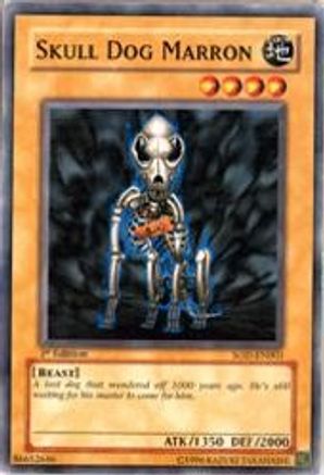 Skull Dog Marron (SOD-EN003) - Soul of the Duelist Unlimited - Premium Yugioh Single from Konami - Just $0.27! Shop now at Game Crave Tournament Store
