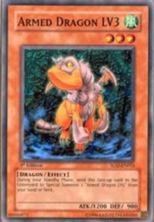 Armed Dragon LV3 (SOD-EN013) - Soul of the Duelist Unlimited - Premium Yugioh Single from Konami - Just $0.25! Shop now at Game Crave Tournament Store