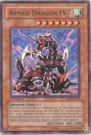 Armed Dragon LV7 (SOD-EN015) - Soul of the Duelist 1st Edition - Premium Yugioh Single from Konami - Just $10.19! Shop now at Game Crave Tournament Store