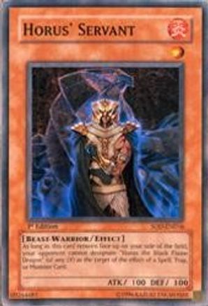 Horus' Servant (SOD-EN016) - Soul of the Duelist 1st Edition - Premium Yugioh Single from Konami - Just $0.39! Shop now at Game Crave Tournament Store