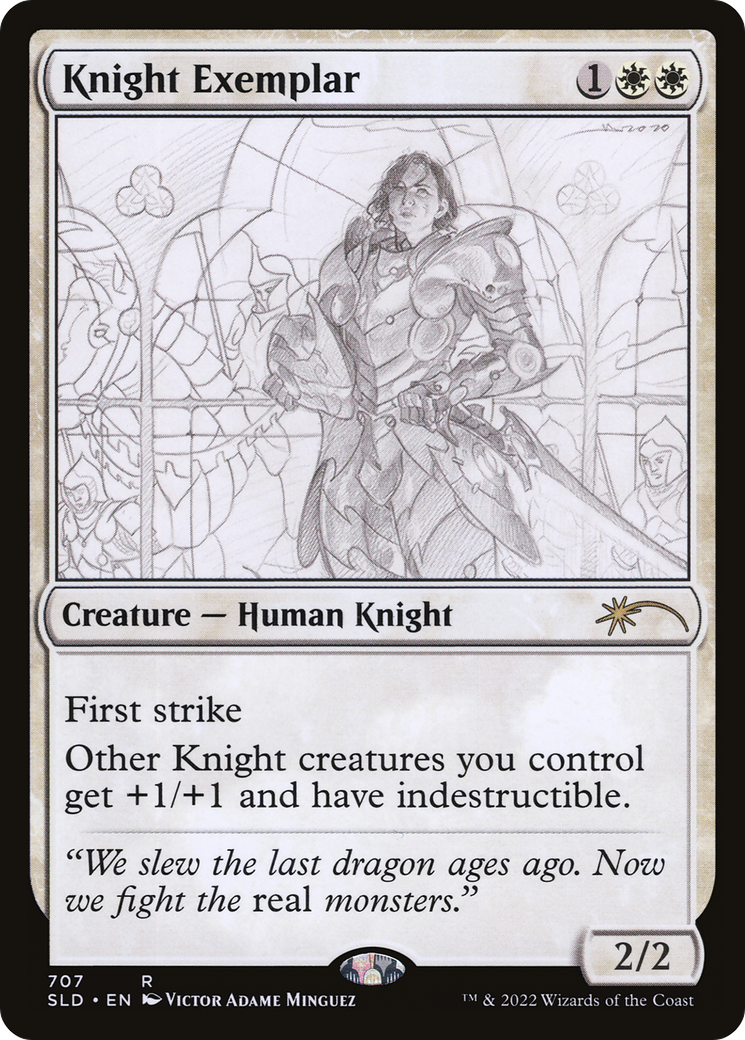 Knight Exemplar (SLD-707) - Secret Lair Drop - Premium MTG Single from Wizards of the Coast - Just $0.68! Shop now at Game Crave Tournament Store