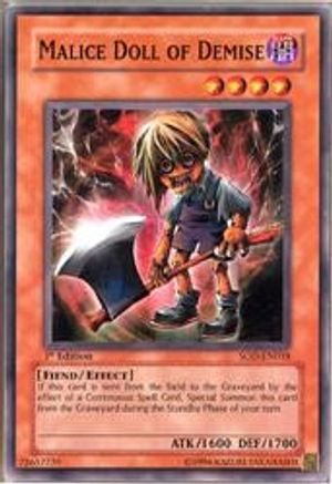 Malice Doll of Demise (SOD-EN018) - Soul of the Duelist 1st Edition - Premium Yugioh Single from Konami - Just $0.42! Shop now at Game Crave Tournament Store