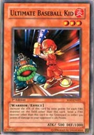 Ultimate Baseball Kid (SOD-EN021) - Soul of the Duelist 1st Edition - Premium Yugioh Single from Konami - Just $0.50! Shop now at Game Crave Tournament Store