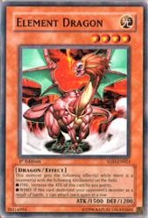 Element Dragon (SOD-EN023) - Soul of the Duelist 1st Edition - Premium Yugioh Single from Konami - Just $0.40! Shop now at Game Crave Tournament Store