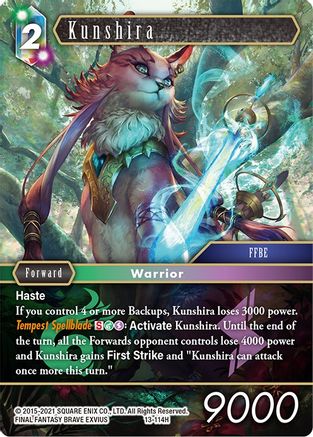 Kunshira (OPUS XIII: CRYSTAL RADIANCE) Foil - Premium Final Fantasy Single from Opus XIII: Crystal Radiance - Just $0.65! Shop now at Game Crave Tournament Store