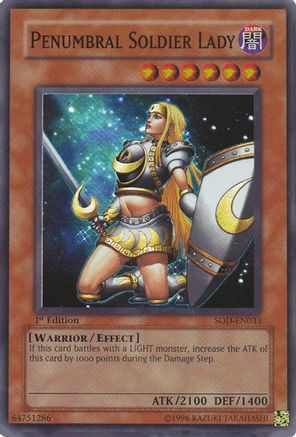 Penumbral Soldier Lady (SOD-EN033) - Soul of the Duelist Unlimited - Premium Yugioh Single from Konami - Just $0.37! Shop now at Game Crave Tournament Store