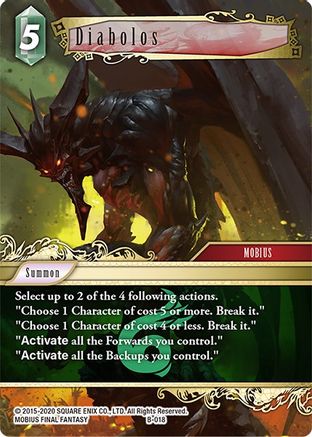 Diabolos (BOSS DECK: CHAOS) - Premium Final Fantasy Single from Boss Deck: Chaos - Just $0.47! Shop now at Game Crave Tournament Store