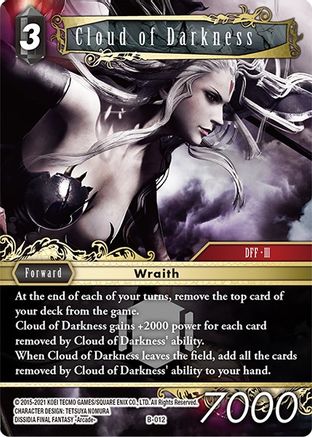 Cloud of Darkness (BOSS DECK: CHAOS) - Premium Final Fantasy Single from Boss Deck: Chaos - Just $0.25! Shop now at Game Crave Tournament Store