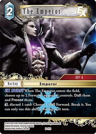 The Emperor EX (BOSS DECK: CHAOS) - Premium Final Fantasy Single from Boss Deck: Chaos - Just $0.14! Shop now at Game Crave Tournament Store