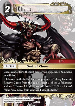 Chaos (BOSS DECK: CHAOS) - Premium Final Fantasy Single from Boss Deck: Chaos - Just $1.19! Shop now at Game Crave Tournament Store