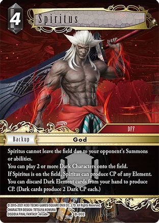 Spiritus (BOSS DECK: CHAOS) - Premium Final Fantasy Single from Boss Deck: Chaos - Just $0.92! Shop now at Game Crave Tournament Store