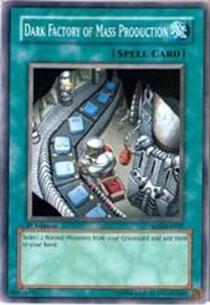 Dark Factory of Mass Production (SOD-EN037) - Soul of the Duelist 1st Edition - Premium Yugioh Single from Konami - Just $0.57! Shop now at Game Crave Tournament Store