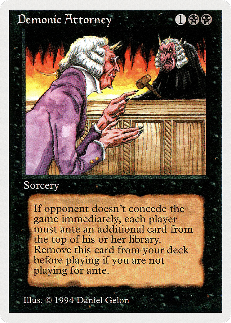 Demonic Attorney (SUM-103) - Summer Magic / Edgar - Premium MTG Single from Wizards of the Coast - Just $0! Shop now at Game Crave Tournament Store