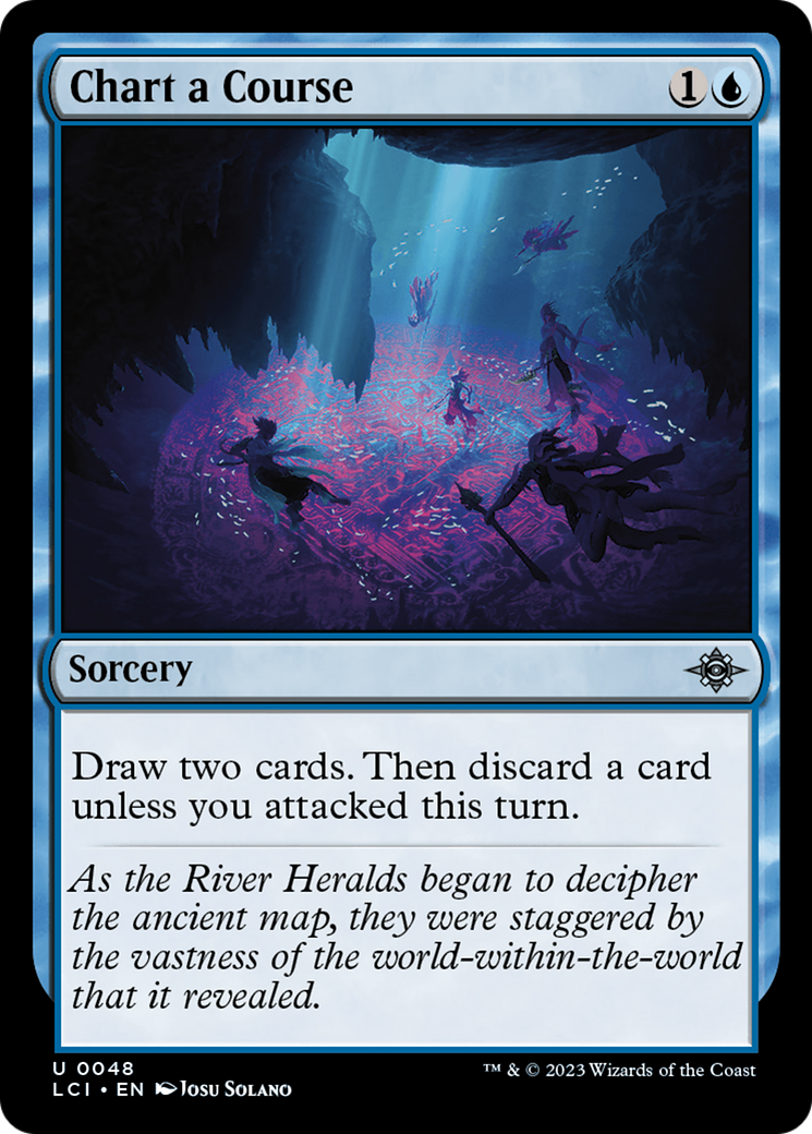 Chart a Course (LCI-048) - The Lost Caverns of Ixalan Foil - Premium MTG Single from Wizards of the Coast - Just $0.08! Shop now at Game Crave Tournament Store