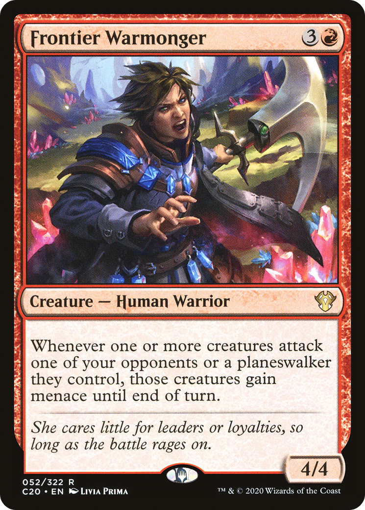 Frontier Warmonger (C20-052) - Commander 2020 - Premium MTG Single from Wizards of the Coast - Just $0.25! Shop now at Game Crave Tournament Store