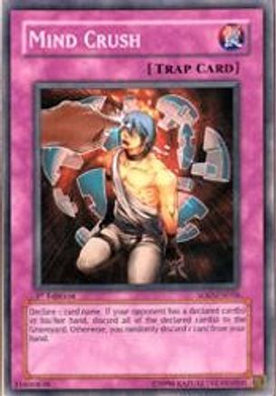 Mind Crush (SOD-EN056) - Soul of the Duelist 1st Edition - Premium Yugioh Single from Konami - Just $0.49! Shop now at Game Crave Tournament Store